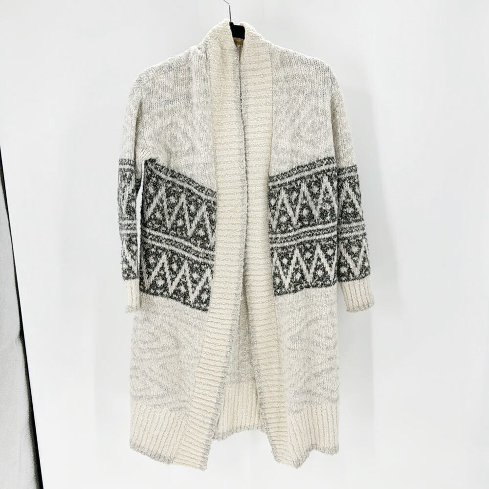 Joie  open front Cardigan Long dipped sleeves and trim home office western